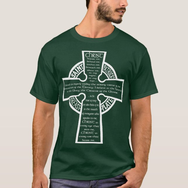 Camiseta del peto de St Patrick (wh) (Anverso)