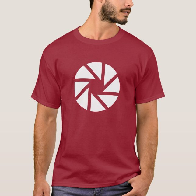 Camiseta del pictograma de la abertura (Anverso)