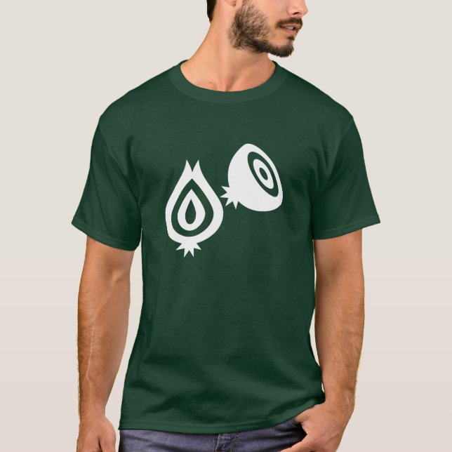 Camiseta del pictograma de la cebolla (Anverso)