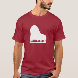 Camiseta del pictograma del piano