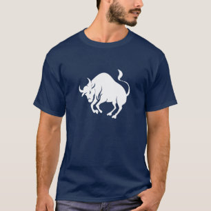 Camiseta del pictograma del zodiaco del tauro