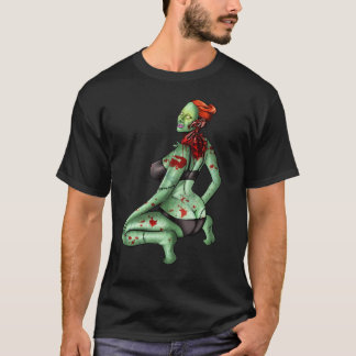 Camiseta del Pin-Para arriba del zombi