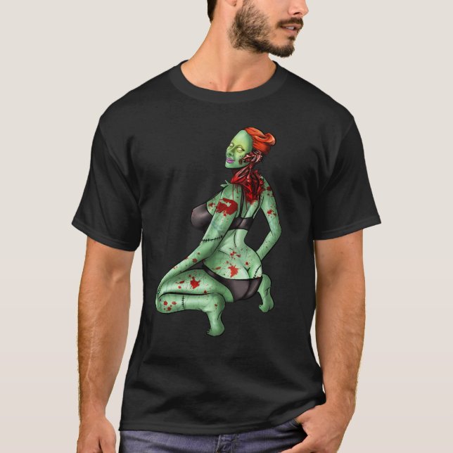 Camiseta del Pin-Para arriba del zombi (Anverso)