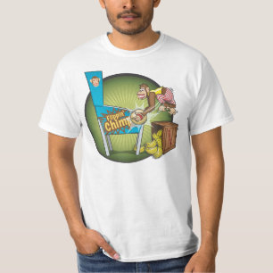 Camiseta del pinball del chimpancé de Flippin