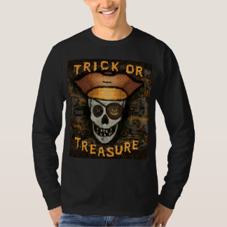 Camiseta del pirata de Halloween del truco o de la