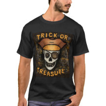 Camiseta del pirata de Halloween del truco o de la