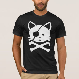Camiseta del pirata del gato