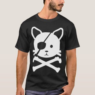 Camiseta del pirata del gato