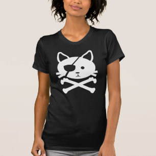 Camiseta del pirata del gato