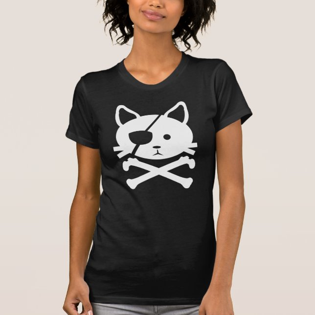 Camiseta del pirata del gato (Anverso)