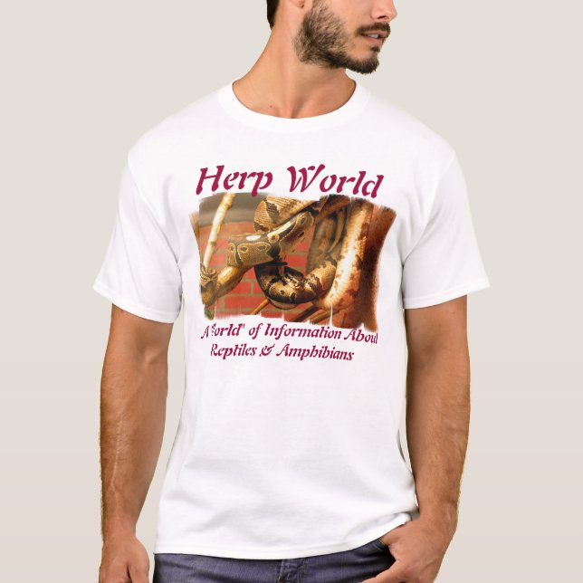 Camiseta del pitón de la bola del mundo de Herp (Anverso)