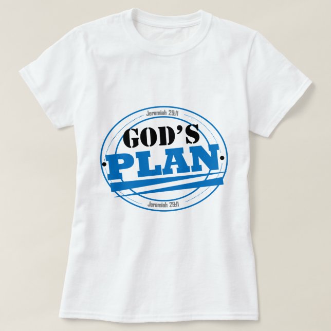 Camiseta del plan de dios (Diseño del anverso)