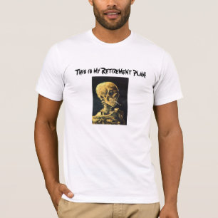 Camiseta del plan de retiro del cráneo que fuma