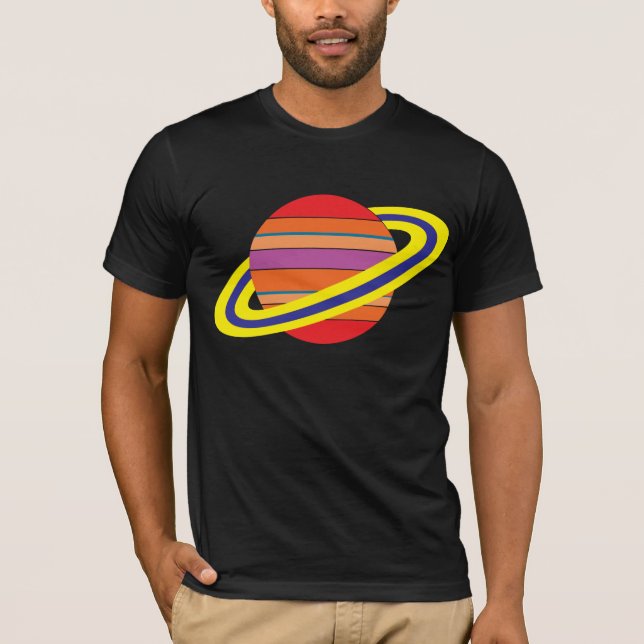 Camiseta del planeta CMYK (Anverso)