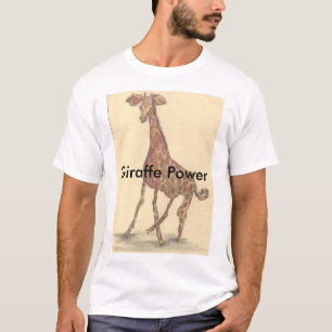 Camiseta del poder de la jirafa