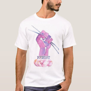 Camiseta del poder de los hombres que hace punto