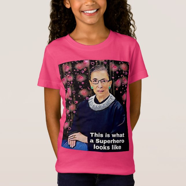 Camiseta del poder RBG del chica (Anverso)