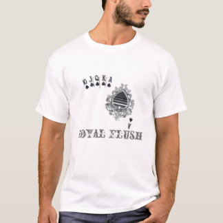 Camiseta del póker de la escalera real