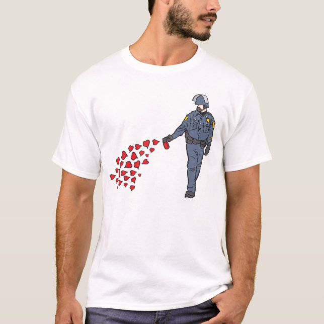 Camiseta del poli del spray de pimienta (Anverso)