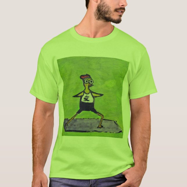 Camiseta del pollo de la yogui (Anverso)