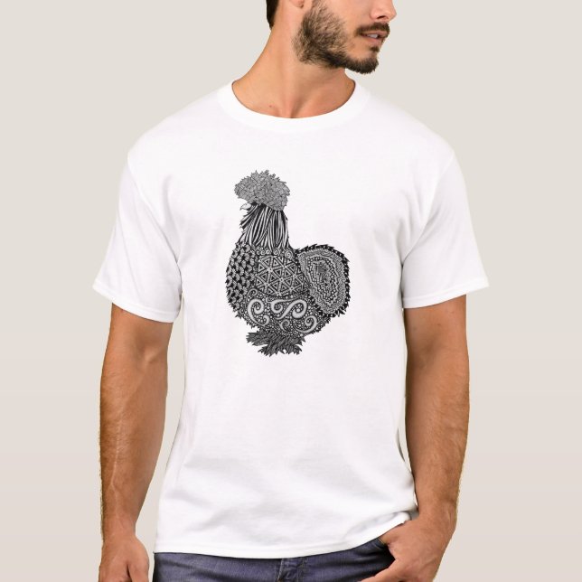 camiseta del pollo del silkie (Anverso)