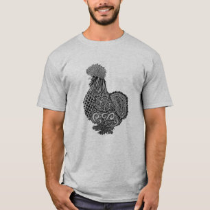 camiseta del pollo del silkie