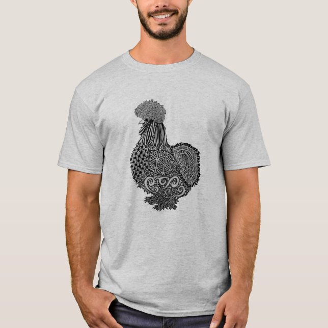 camiseta del pollo del silkie (Anverso)