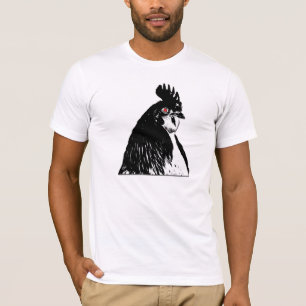 Camiseta del pollo que rabia