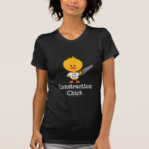 Camiseta del polluelo de la construcción