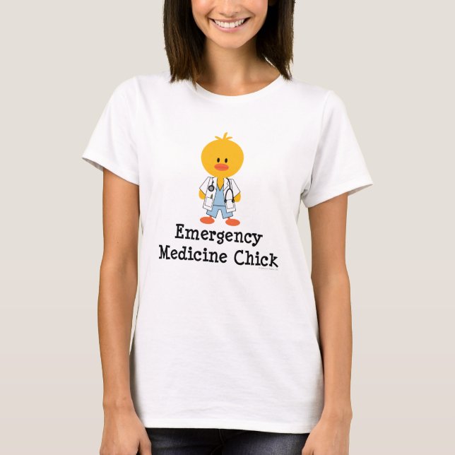 Camiseta del polluelo de la medicina de la (Anverso)