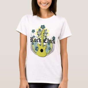 Camiseta del polluelo de la roca