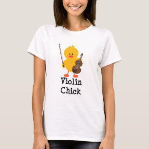 Camiseta del polluelo del violín