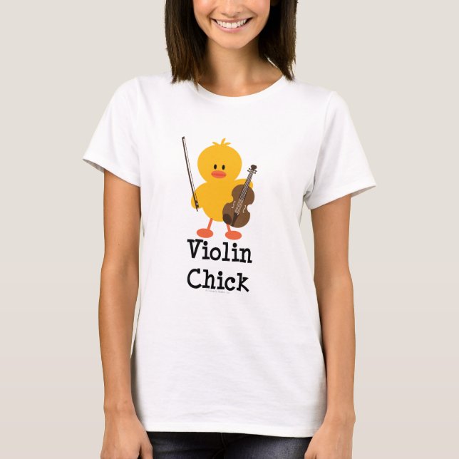 Camiseta del polluelo del violín (Anverso)