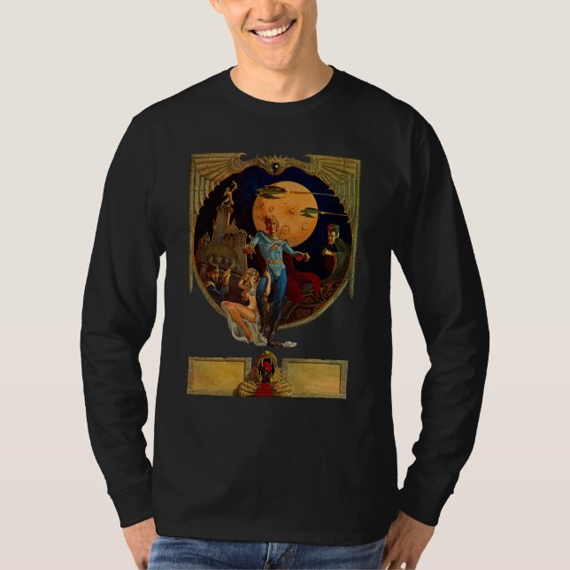 Camiseta del Poster de cine Héroe de Ciencia Ficci (Anverso)