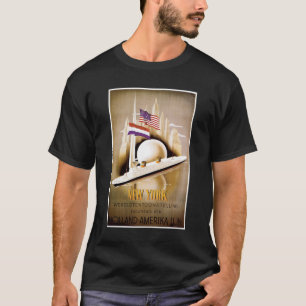 Camiseta del poster de Holanda Amerika Nueva York