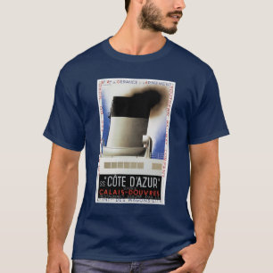 Camiseta del poster del transbordador del canal de