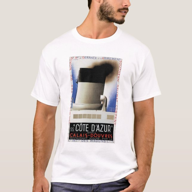 Camiseta del poster del transbordador del canal de (Anverso)