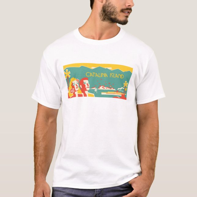 Camiseta del poster del viaje de la isla de (Anverso)