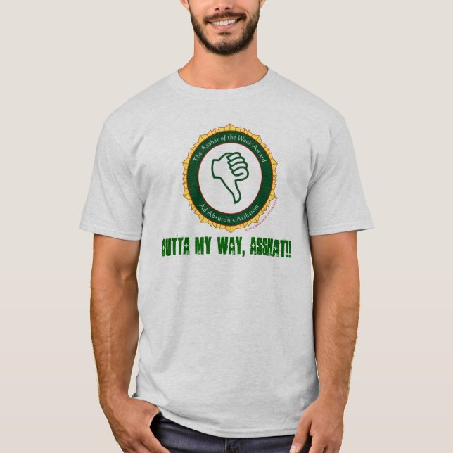 Camiseta del premio de Asshat (Anverso)