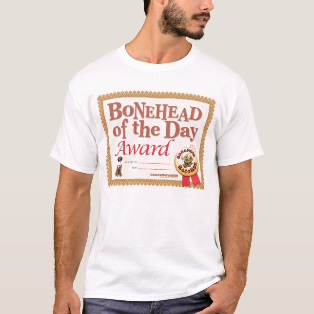 Camiseta del premio del Bonehead (Anverso)