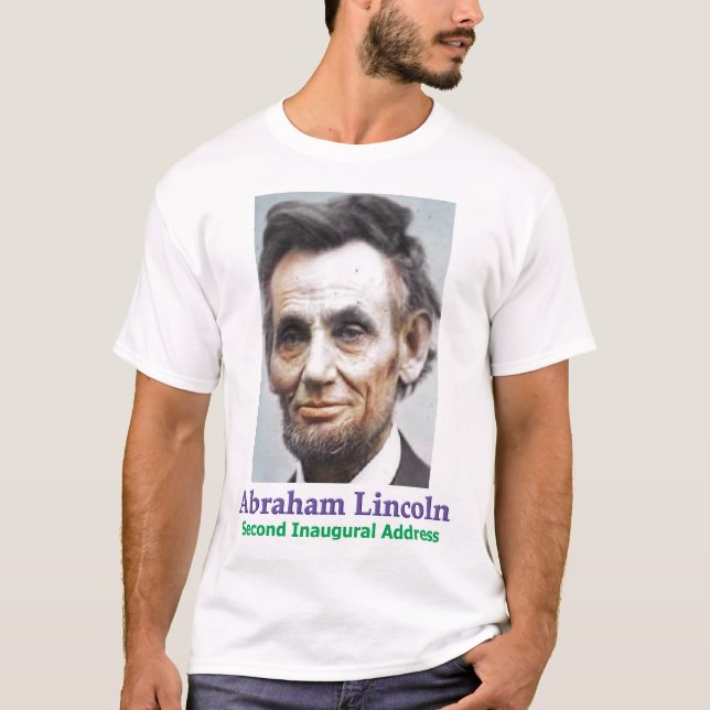 Camiseta del presidente Abraham Lincoln en 1865 (Anverso)