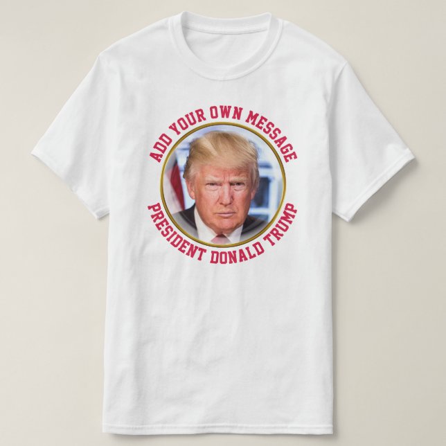Camiseta del presidente del personalizado del MENS (Diseño del anverso)