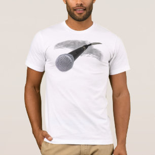 Camiseta del primer del micrófono