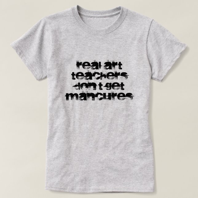 camiseta del profesor de arte (Diseño del anverso)