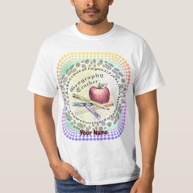 Camiseta del profesor de geografía (Anverso)