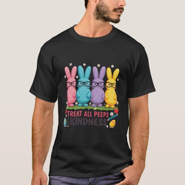 Camiseta del profesor de Pascua | Bonito conejito  (Anverso)