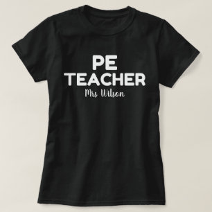 camiseta del profesor de PE personalizada, educaci