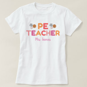 camiseta del profesor de PE personalizada, educaci