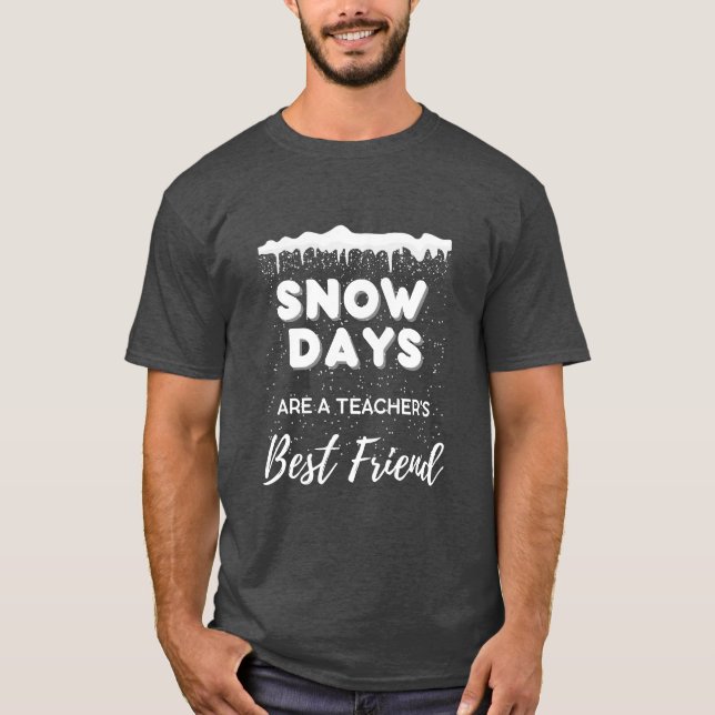 Camiseta del profesor "Días de Nieve" para hombres (Anverso)
