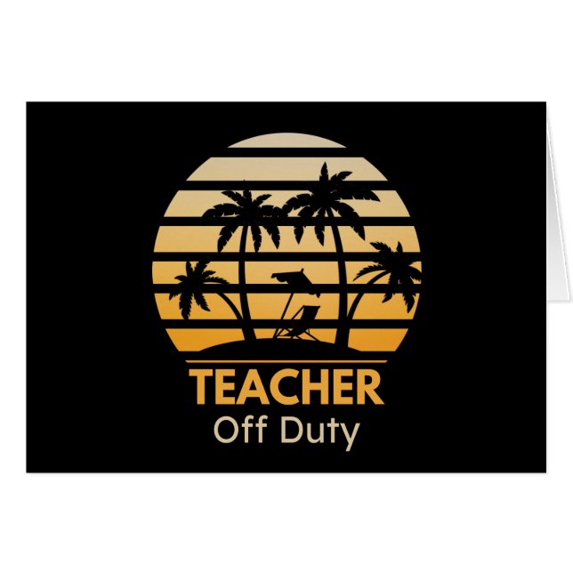 Camiseta del profesor fuera de servicio (Anverso (Horizontal))